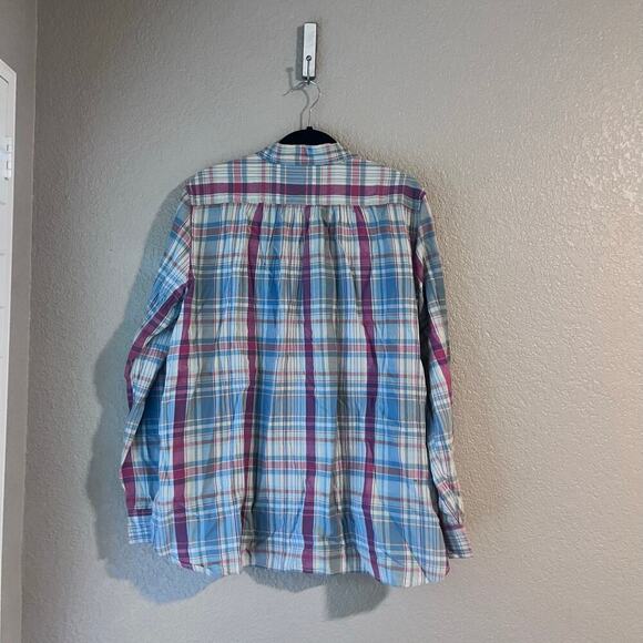 Denim & Supply Ralph Lauren Vintage Plaid Button Down Shirt Size Large Soft - Picture 4 of 8